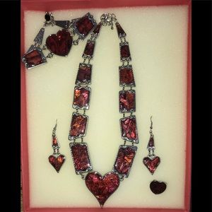 Heart Shaped Jewelry Set